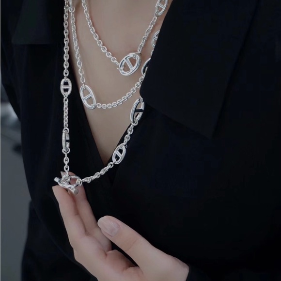 Brand new farandole 120 silver hermes necklace. - Picture 4 of 5
